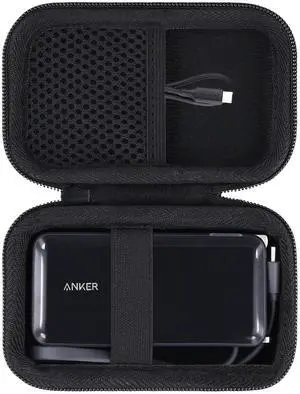 khanka Hard Case Replacement for Anker 3-in-1 Power Bank USB C Charger Block,10,000mAh 10k Portable Charger,Case only. (Black)