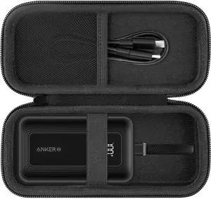 khanka Hard Travel Case Replacement for Anker Zolo Power Bank, 10,000mAh 30W Portable Charger, Case Only.(Black)