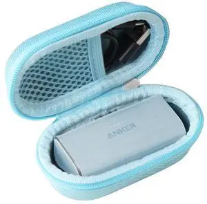 Adada Hard Travel Case for Anker Nano Power Bank, Portable Charger 5,000mAh (Blue)