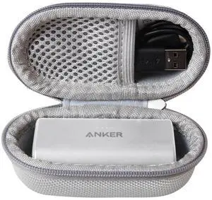 Hermitshell Hard Travel Case for Anker Nano Power Bank, Portable Charger 5000mAh (Grey)