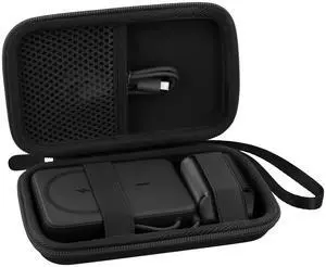 co2CREA Case for Anker Zolo Magnetic Power Bank Wireless Portable Charger, Hard Travel Case Compatible with Anker 5,000mAh / 10,000mAh Magsafe Battery Pack (Black Case)