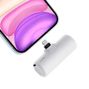 Portable Charger with Small Size,Upgraded 15W 3500mAh Power Bank with Built-in Lightning Plug Compatible with iPhone14/13/12/8/7/6/XR/XS/X/SE Series,AirPods, White