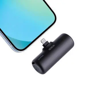 Portable Charger with Small Size,Upgraded 15W 3500mAh Power Bank with Built-in Lightning Plug Compatible with iPhone14/13/12/8/7/6/XR/XS/X/SE Series,AirPods, Black