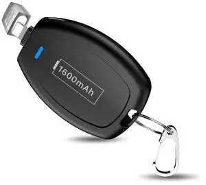 SHENMZ Mini Keychain Portable Charger for iPhone, (2025 Upgraded) Power Emergency Pod, Wireless Keychain Phone Charger Emergency Power Quick Small External Mobile Battery Pack