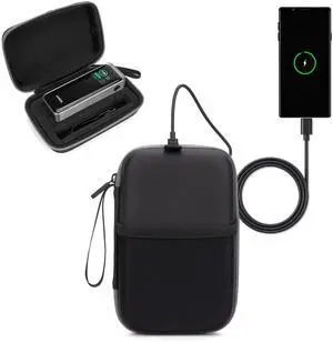 Case for Anker Prime Power Bank 27,650mAh - 250W, Portable Hard Cases with USB-C Port Charging and Front Pocket for Travel Working, Storage Battery Charging Station and USB-C Chargers (Case Only)
