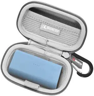 RLSOCO Carrying Case for Anker Nano Power Bank with Built-in USB-C Connector/with Built-in MFi Certified Lightning Connector Portable Charger - Grey (Case Only)