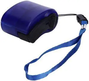 RTLR Hand Crank Charger, Emergency Supplies, Hand Crank USB Phone Charger, Compact DC 5.5V 600mA Hand Crank Backup Charger Hand Crank Generator (Blue)
