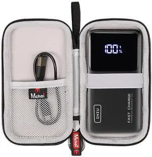 Mchoi Hard Case Suitable for INIU Portable Charger 22.5W PD3.0 QC4.0 Fast Charging, Waterproof Shockproof Portable Phone Charger Protective Case, Case Only, Black