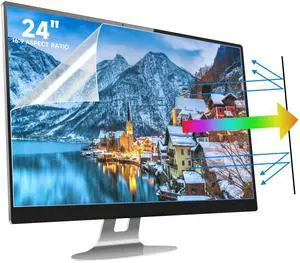 24 Inch Anti Blue Light Screen Protector for Standard or Curved, Eye Protection Anti Glare Screen Protector for 24'' Sceptre/LG/Dell/HP/Acer/ViewSonic/ASUS/Aoc/Samsung Monitor with 16:9 Aspect Ratio