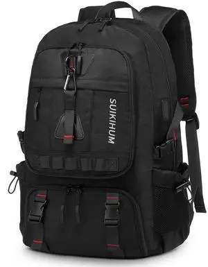 SUIKIHUM 35L Travel Backpack for Men, TSA Approved Carry On Laptop Backpack, Business Backpack for Work Water Resistant, Black