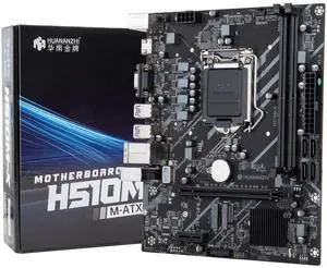 Computer Motherboard, HUANANZHI H510M-K Micro-ATX Gaming PC MotherboardINT 10/11gen, Core/Pentium/CeLeRON Series Processors, DDR4 64G, SATA3.0 6Gbps, LGA 1200 Motherboard for PC Computer Desktop