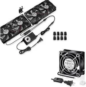 120mm x 4 Variable Speed + EC 60mm Cooling Fan