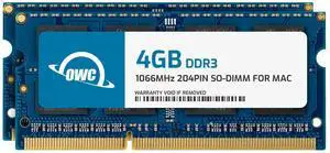 OWC 8 GB (2 X 4GB) ram PC8500 DDR3 1066MHz sodimm 204-pin Memory RAM Upgrade Kit, (OWC8566DDR3S8GP), Compatible with MacBook Pro, MacBook, Mac mini and iMac (OWC8566DDR3S8GP)
