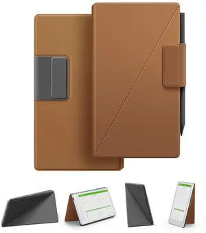 Ayotu Case for Remarkable Paper Pro Move 7.3" with Multi-Angle Stand, 1:1 Fit Smart Folio Cover with Auto Wake/Sleep | PU Leather Cover | Microfiber Lining | Strong Magnet(D-Leathers Brown)