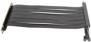 Foldable PCIE 3.0 X16 Riser Cable, 180 Degree PCI Express Gen3 Riser Cable High Speed with Flexible Dual Reverse Connector, Vertical GPU Mount Graphic Card Extension Cable (20cm)