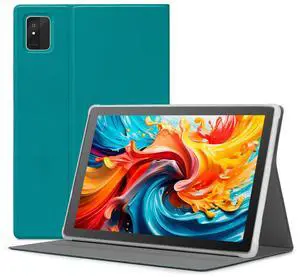 Android Tablet, 10.1 inch Tablet with Case, Android 15 Tablets for Adults, Octa-Core, 8GB RAM 64GB ROM, 1TB Expandable, WiFi 6, GPS, Dual Camera, 5000mAh Battery  Silver