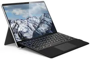 Surface Pro Keyboard, Wireless Keyboard Type Cover Trackpad for Microsoft Surface Pro 7 Pro 6 Pro 5 Pro 4 Pro 3 12.3 inch Bluetooth 7 Color LED Backlit Ultra-Slim Rechargeable Battery Multi-Touch