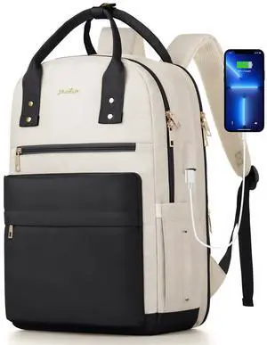YAMTION 17.3 Inch Laptop Backpack Women Bookbag School Backpack Computer Bag for Girls College Work Office