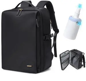 Vacuum Travel Backpack with Air Pump, 38L Expandable Air Compression System Water Resistant Luggage for Women & Men, Fits 17.3 Inch Notebook, Multi-Compartment Design for Travel - Vacuum Pump Included