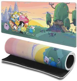 Head Case Designs Officially Licensed Adventure Time Characters Graphics 23.62 x 11.81 x 0.12 inches (600 x 300 mm) - L Gaming Office Desk PC Keyboard Mouse Mat Pad