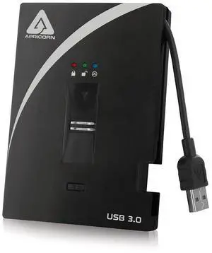 Apricorn Aegis Bio 3 1 TB USB 3.0 256-bit Encryption Portable Hard Drive A25-3BIO256-1000 (Black) Apricorn Aegis Bio 3 1 TB USB 3.0 256-bit Encryption Portable Hard Drive A25-3BIO256-1000 (Black)