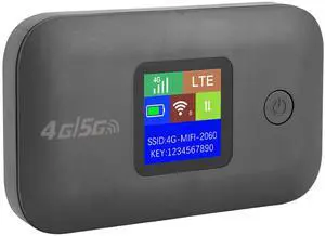 4G LTE Portable Router, Mobile Hotspot with SIM Card Slot, Supports 8-10 Users Stable 3000mAh Battery, Made of Premium ABS for Home, Office, Traveling (European Version)