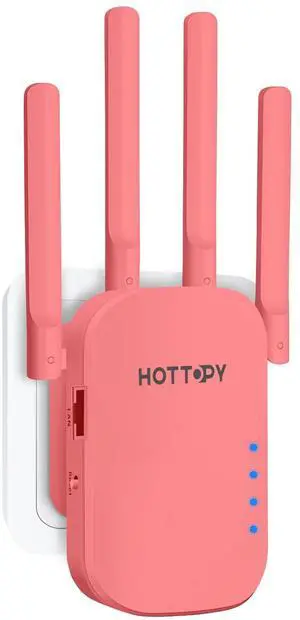 HOTTOPY WiFi Extenders Signal Booster for Home  8200 sq ft Easy Setup WiFi Booster Wireless Router with Plug and Play Design Color 3