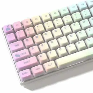 Womier Keyboard Keycaps Jelly - Shine Through keycaps, Transparent Clear Key Cap, Custom 60 65 75 100 Percent for Cherry MX, Outemu, Gateron Mechanical Keyboards (MDA Profile-Starry Sky)