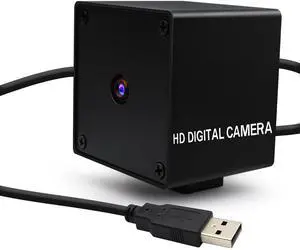 48MP Autofocus USB Camera - 4K UVC Mini Webcam with Metal Case, 8000x6000P 70 Degree No Distortion Lens PC Camera for Linux/Raspberry Pi, Plug & Play for Industrial/Lightburn/Video Conference