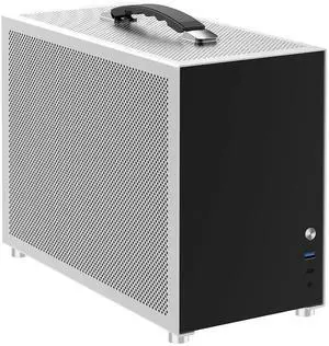 ZZEW D3 MiniI TX Computer Case Full Aluminum Micro ATX Desktop PC Case in Silver Color Fits 280 Water Cooling