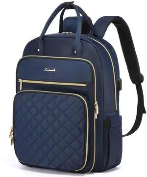 LOVEVOOK Laptop Backpack for Women, Water Resistant Travel Work Backpacks Purse Stylish Business Teacher Nurse Computer Bag with USB Charging Port, Fits 15.6" Laptop