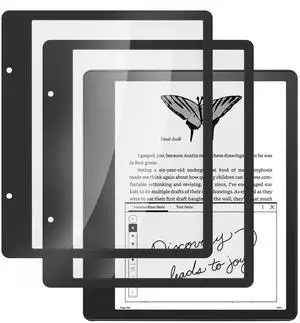 CoBak Paper Feel Writing Screen Protector for 10.2" Tablet Kindle Scribe, Boox Note Air, TouchPad D10 - HD High Clarity 9H Tempered Glass - 2 Pack