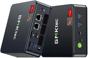 GMKtec M6 Ultra Gaming Mini PC Ryzen 7640HS (Upgraded 6600H/ 6800H), 32GB RAM DDR5 512GB SSD Dual NIC LAN 2.5GbE Desktop Computers Office Home, Triple 4K Display, WiFi 6, USB4, BT 5.2, DP, HDMI 2.0