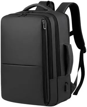 OHiZVZV Large Capacity Personal Item Backpack, Underseat Carry On Hand Luggage, Flight Approved Cabin Bag for Business Travel and Airplane Use (Fits 15.6 Inch Laptop, Black)