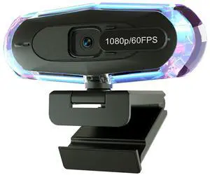 ceabulila 1080P 60FPS Streaming Webcam with Autofocus, Microphone, RGB Light and Tripod, USB Camera for PC/Mac, Plug and Play for Zoom, Skype, YouTube, Online Meetings ceabulila 1080P 60FPS Streaming Webcam with Autofocus, Microphone, RGB Light and Tripod, USB Camera for PC/Mac, Plug and Play for Zoom, Skype, YouTube, Online Meetings