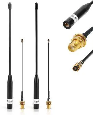 915MHz Antenna 10dBi Gain for Meshtastic LoRa Long Range Soft Whip Antenna, 20cm Omni SMA Male Black GT-7702 (2 Pack)