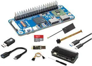 Banana Pi CanMV-K230D Zero AI Single Board Computer, K230D C908 RISC-V CPU Restnet50 KPU 3D DPU, LPDDR4 RAM H.264/H.265 VPU, for DIY Projects IoT Devices Programming (K230D SET2)