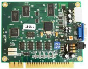 BLEE Classical Arcade Board 19 in 1 Arcade PCB Jamma Board Horizontal Jamma Multi Game CGA VGA Output