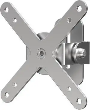 Stainless Steel Articulating VESA Mount  CTA Low Profile & Articulating VESA 75 x 75 & 100 x 100-mm Mounting Plate for Poles, Walls, and Corners, Weight Capacity 11lbs - For TV's, Monitors & Displays