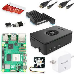 CanaKit Raspberry Pi 5 Starter Kit PRO - Turbine Black (128GB Edition) (4GB RAM)