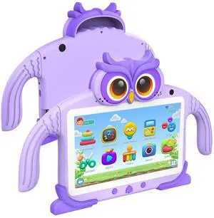 Kids Tablet 7'' 32GB Tablet for Kids 3-7 Pre-Installed with Children Software Many Offline Content Parents Control, Toddler Tablets with YouTube WiFi Dual Camera, Tablets for Toddlers Gifts Ages 3-12