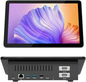 10.1 Inch Mini PC, N5095 8GB RAM/128GB ROM Win 11 Pro Tablet Mini Computer, Dual R232 HDMI Support 4K Screen Display/WiFi5/BT5.2/USB3.0/Full-functioned Type-C (Without Battery)