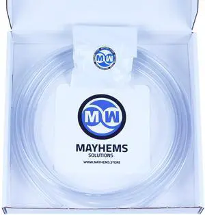 Mayhems - Premium Soft Tubing - Hyper Clarity PVC - High Transparency Version, 10 mm (3/8") Inner Diameter x 13 mm (1/2") Outer Diameter, 3 Metre Length