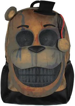 Five Nights at Freddy's Freddy Fazbear Character Design 18" Backpack Laptop Travel Bag