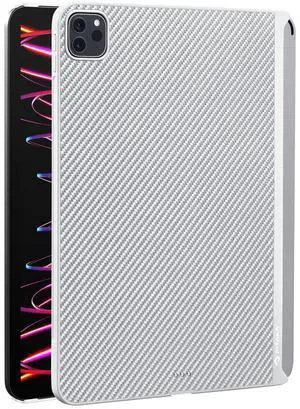 PITAKA iPad Pro 11 Inch Case (2022/2021, 4th/3rd Generation), iPad Pro 11 inch Case Compatible with Magic Keyboard, Fits MagEZ Folio 2 & MagEZ Stand, Aramid Fiber Made, White [MagEZ Case 2]