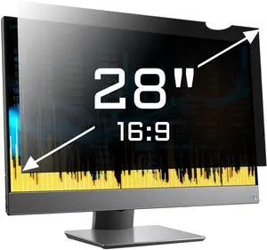 ZYY 28 Inch(diagonal) Computer Privacy Screen Filter (24 1/2 × 13 1/2) With Anti Glare,Blocks 96% UV,Anti Scratch Privacy Screen Protector Film 16:9 Aspect Ratio For Desktop Computer Monitor
