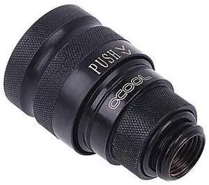 Alphacool 17441 Eiszapfen Quick Release Connector Female G1/4 Outer Thread - Deep Black Water Cooling Fittings