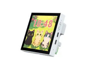 Waveshare ESP32-P4 Smart 86 Box with Expandable Ethernet, RS485, and Relay Support, Featuring Dual-Core and Single-Core RISC-V Architecture, Onboard 4-Inch 720×720 Pixel 5-Point Touch LCD