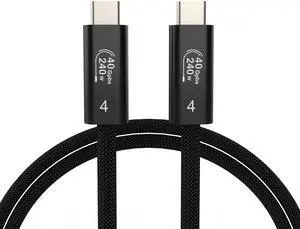 DETBLINK The Upgraded 40 Gbps USB 4 Cable for Thunderbolt 4 Cable, 3.3FT USB-C to USB C Cable240W Fast Charging, 8K Video and 3.3ft Compatible with MacBook Pro/Air, iPad Pro, iPhone 16/17