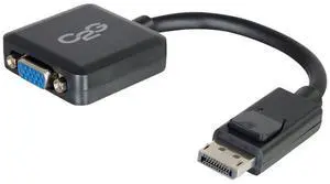 C2G / Cables to Go 54323 DisplayPort Male to VGA Female Adapter Converter, Bl